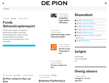 Tablet Screenshot of depion.nl